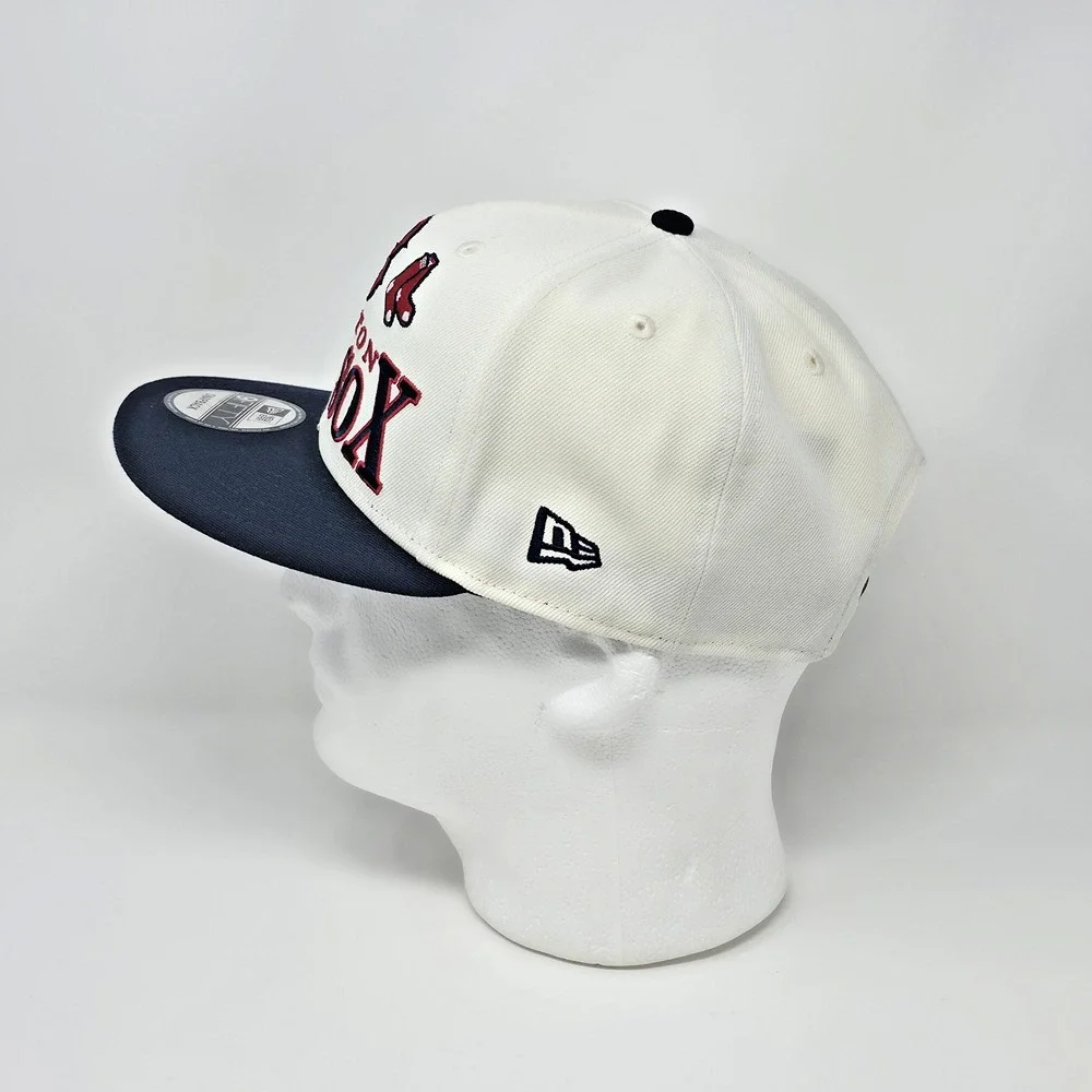 New Era 9Fifty Boston Red Sox MLB White Archive Adjustable Snapback Hat Cap Mens